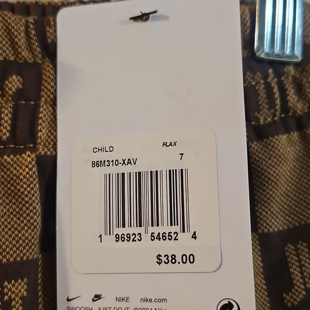 Nike KIDS Sportswear Textured Club Fleece Joggers: BROWN: NEW WITH TAGS: SZ 7